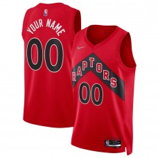 Toronto Raptors Men's Nike Red 2021/22 Diamond Swingman Custom Jersey - Icon Edition