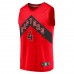 Toronto Raptors Scottie Barnes Men's Fanatics Branded Red 2021 NBA Draft First Round Pick Fast Break Replica Jersey - Icon Edition