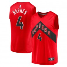 Toronto Raptors Scottie Barnes Men's Fanatics Branded Red 2021/22 Fast Break Replica Jersey - Icon Edition