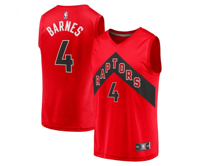 Toronto Raptors Scottie Barnes Men's Fanatics Branded Red 2021/22 Fast Break Replica Jersey - Icon Edition