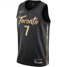Toronto Raptors Lowry Nike 2023 Men Swingman City Edition Jersey Black