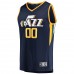 Utah Jazz Men's Fanatics Branded Navy Fast Break Custom Replica Jersey - Icon Edition