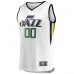 Utah Jazz Men's Fanatics Branded White Fast Break Custom Replica Jersey - Association Edition