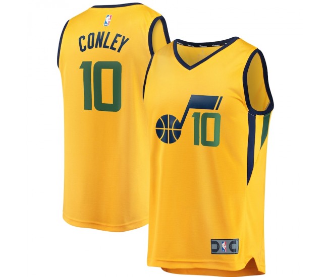 Utah Jazz Mike Conley Men's Fanatics Branded Gold Fast Break Replica Player Jersey - Statement Edition