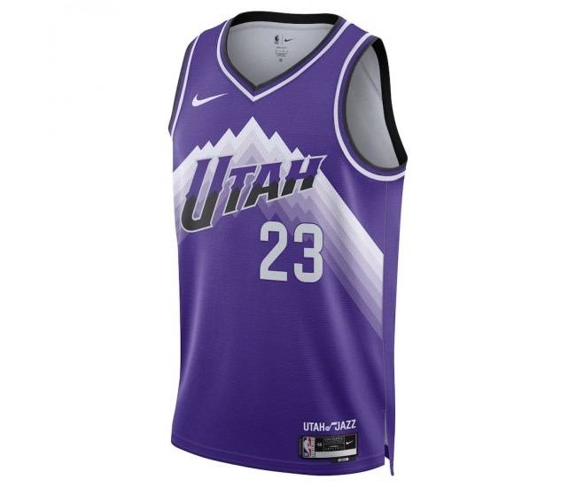 Utah Jazz Markkanen Nike 2023 Men Swingman City Edition Jersey Purple