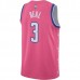 Washington Wizards Beal Nike 2023 Men Swingman Bloom City Edition Jersey Pink