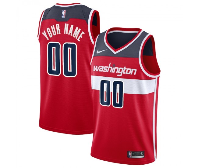 Washington Wizards Men's Nike Red 2020/21 Swingman Custom Jersey - Icon Edition