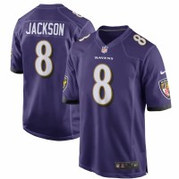 Baltimore Ravens Lamar Jackson Men's Nike Purple Game Player Jersey