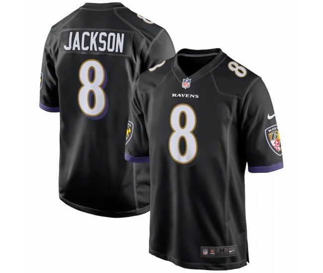 Baltimore Ravens Lamar Jackson Men's Nike Black Game Jersey