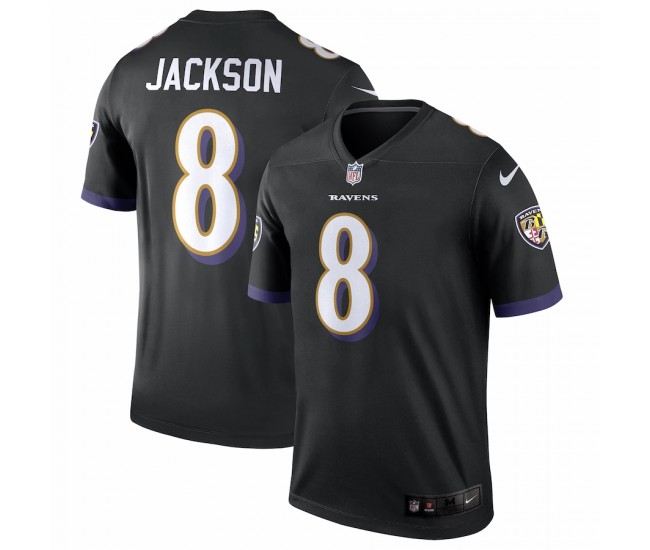 Baltimore Ravens Lamar Jackson Men's Nike Black Legend Jersey
