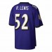Baltimore Ravens Ray Lewis Men's Mitchell & Ness Purple Big & Tall 2000 Retired Player Replica Jersey