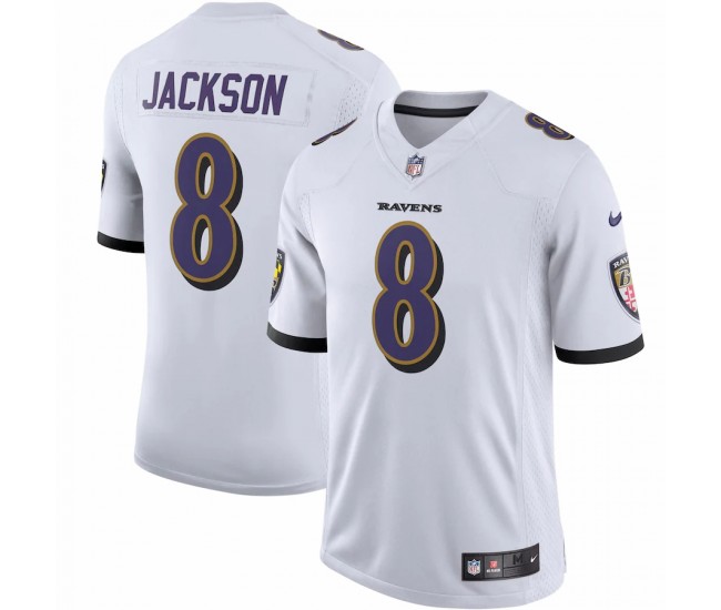Baltimore Ravens  Men's Nike Lamar Jackson White Vapor Limited Jersey