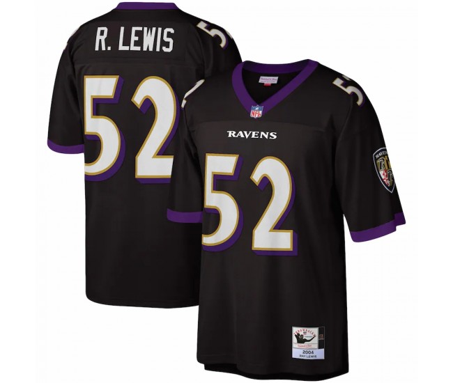 Baltimore Ravens Ray Lewis Men's Mitchell & Ness Black Legacy Replica Jersey