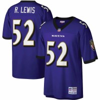 Baltimore Ravens Ray Lewis Men's Mitchell & Ness Purple Legacy Replica Jersey