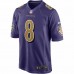 Baltimore Ravens Lamar Jackson Men's Nike Purple Alternate Game Jersey