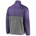 Baltimore Ravens Men's G-III Sports by Carl Banks Purple/Charcoal Advance Transitional Quarter-Zip Jacket
