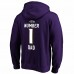 Baltimore Ravens Men's NFL Pro Line by Fanatics Branded Purple #1 Dad Pullover Hoodie