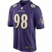 Baltimore Ravens Tony Siragusa Men's Nike Purple Game Retired Player Jersey