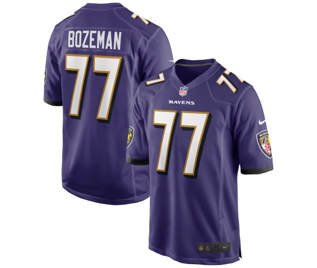 Baltimore Ravens Bradley Bozeman Men's Nike Purple Game Player Jersey