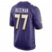 Baltimore Ravens Bradley Bozeman Men's Nike Purple Game Player Jersey