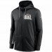 Baltimore Ravens Men's Nike Black/Gray Mascot Performance Full-Zip Hoodie