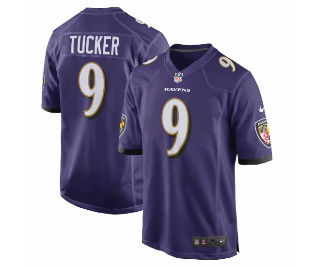 Baltimore Ravens Justin Tucker Men's Nike Purple Game Team Jersey