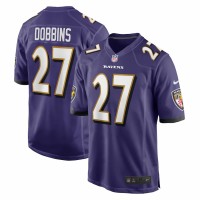 Baltimore Ravens J.K. Dobbins  Men's Nike Purple Game Team Jersey