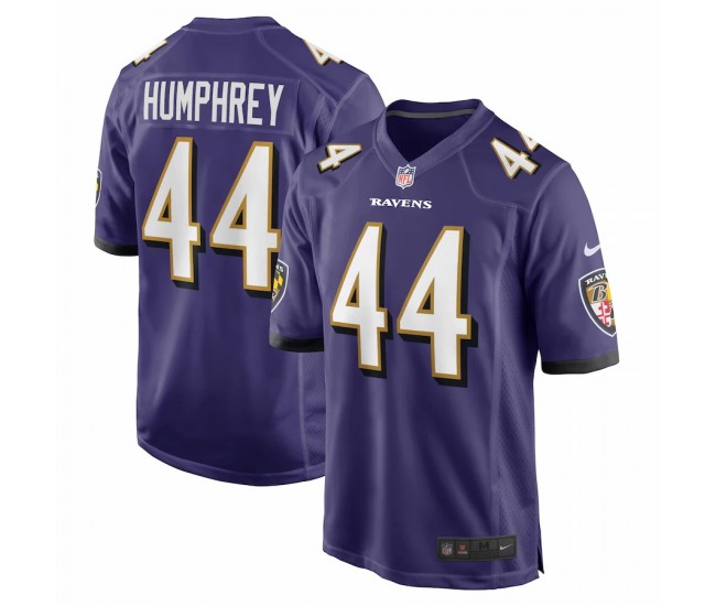 Baltimore Ravens Marlon Humphrey Men's Nike Purple Game Team Jersey