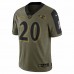 Baltimore Ravens Ed Reed Men's Nike Olive 2021 Salute To Service Retired Player Limited Jersey
