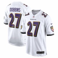 Baltimore Ravens J.K. Dobbins Men's Nike White Game Jersey
