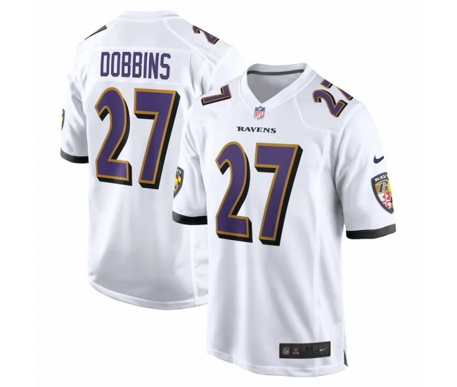 Baltimore Ravens J.K. Dobbins Men's Nike White Game Jersey