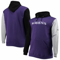 Baltimore Ravens Men's Black/Purple Big & Tall Pullover Hoodie