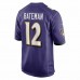 Baltimore Ravens Rashod Bateman Men's Nike Purple Game Jersey