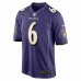 Baltimore Ravens Patrick Queen Men'sNike Purple Game Player Jersey
