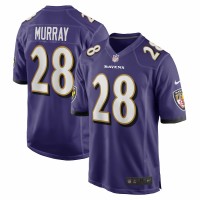 Baltimore Ravens Latavius Murray Men's Nike Purple Game Jersey