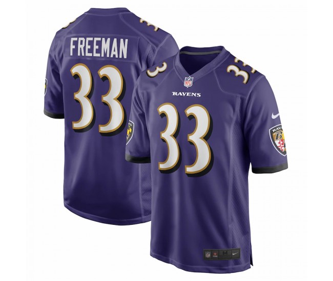 Baltimore Ravens Devonta Freeman Men's Nike Purple Game Jersey
