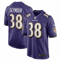 Baltimore Ravens Kevon Seymour Men's Nike Purple Game Jersey