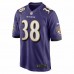 Baltimore Ravens Kevon Seymour Men's Nike Purple Game Jersey