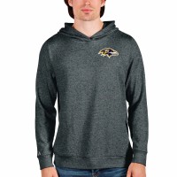 Baltimore Ravens Men's Antigua Heathered Charcoal Absolute Pullover Hoodie
