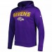 Baltimore Ravens Men's New Era Purple Combine Authentic Stated Logo Pullover Hoodie
