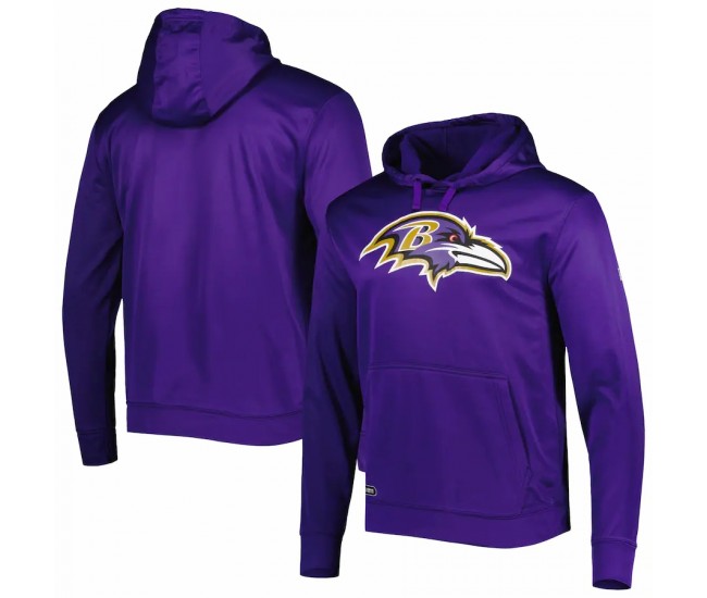 Baltimore Ravens Men's New Era Purple Combine Authentic Stadium Pullover Hoodie