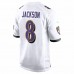 Baltimore Ravens Lamar Jackson Men's Nike White Game Jersey
