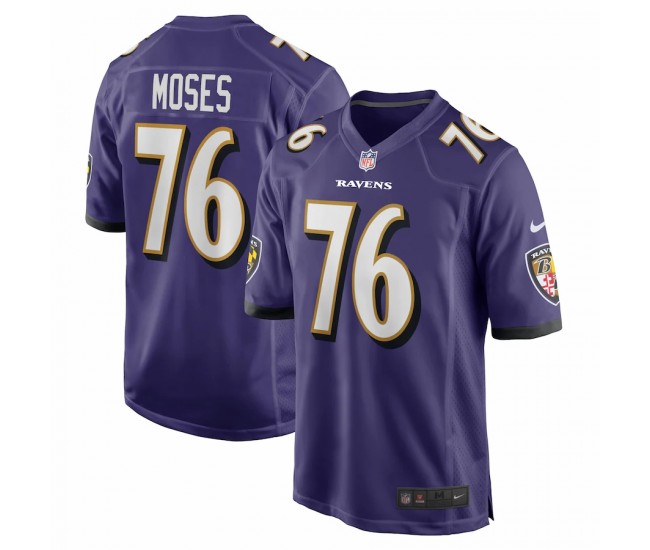 Baltimore Ravens Morgan Moses Men's Nike Purple Game Jersey