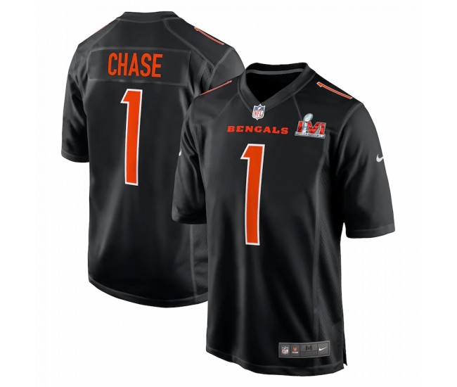 Cincinnati Bengals Ja'Marr Chase Men's Nike Black Super Bowl LVI Bound Game Fashion Jersey