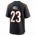 Cincinnati Bengals Daxton Hill Men's Nike Black 2022 NFL Draft First Round Pick Game Jersey