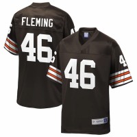 Cleveland Browns Don Fleming Men's NFL Pro Line Brown Retired Player Jersey