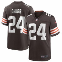 Cleveland Browns Nick Chubb Men's Nike Brown Game Player Jersey