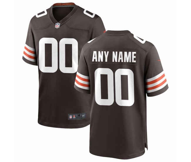 Cleveland Browns Men's Nike Brown Custom Game Jersey