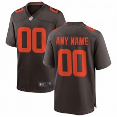 Cleveland Browns Men's Nike Brown Alternate Custom Game Jersey