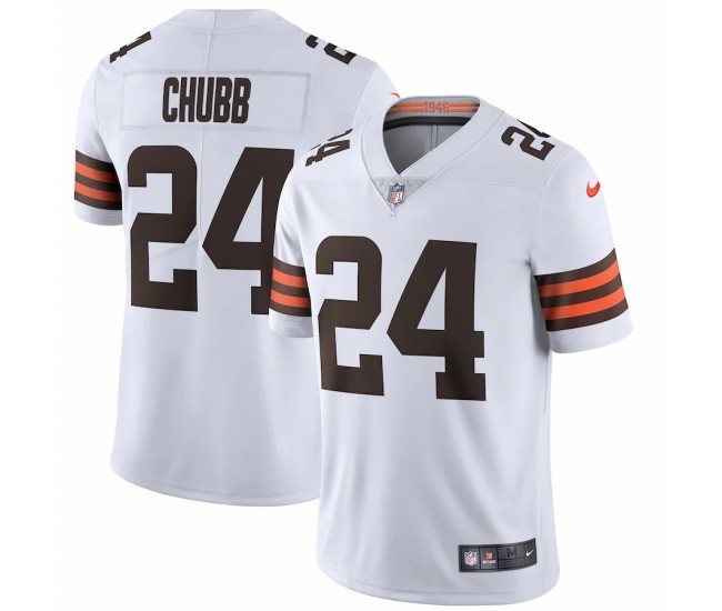 Cleveland Browns Men's Nick Chubb Nike White Vapor Limited Jersey